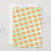 Kleine Pompoen Waterverf Halloween Baby shower Kaart (Achterkant)