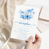 Kleine Pompoen Waterverf Herfst Baby shower Kaart