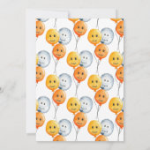 Kleine pompoen wordt drie Halloween Verjaardag Kaart (Achterkant)