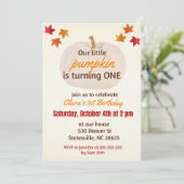 kleine pompoen wordt EEN Kaart (Staand voorkant)