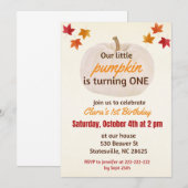 kleine pompoen wordt EEN Kaart (Voorkant / Achterkant)