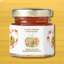 Kleine pompoen zijn onderweg naar Baby shower