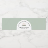 Kleine pompoen zijn onderweg naar Baby shower Waterfles Etiket (Enkel label)