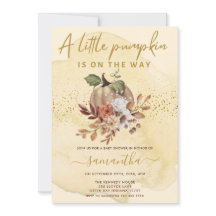 Kleine pompoen zijn onderweg naar het Herfst Baby 