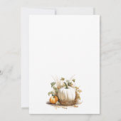 Kleine pompoen zijn onderweg naar het Herfst Baby  Kaart (Achterkant)