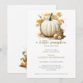 Kleine pompoen zijn onderweg naar het Herfst Baby  Kaart (Voorkant / Achterkant)