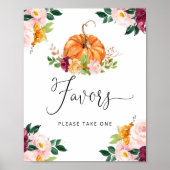 Kleine pompoen zijn onderweg naar het herfst Favor Poster (Voorkant)