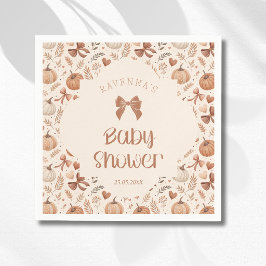 Kleine Pompoenblaadjes Herfst Boog Baby Shower Servet