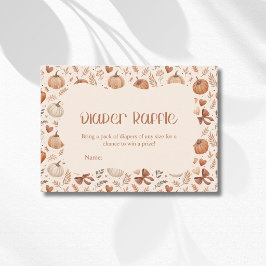 Kleine Pompoenblaadjes Herfst Boog Luierraffle Informatiekaartje