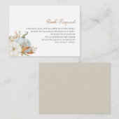 Kleine pompoenboeken voor Baby-afsluitkaart Informatiekaartje (Voorkant / Achterkant)