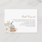 Kleine pompoenboeken voor Baby-afsluitkaart Informatiekaartje (Voorkant)