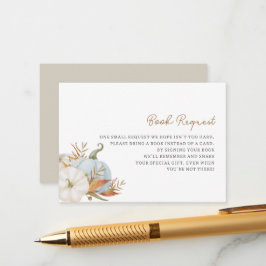 Kleine pompoenboeken voor Baby-afsluitkaart Informatiekaartje