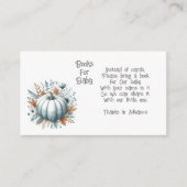 Kleine pompoenboeken voor Baby-afsluitkaart Informatiekaartje (Voorkant)