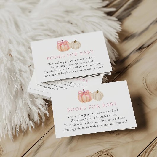  kleine pompoenboeken voor Baby Kaart