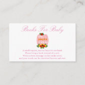 Kleine pompoenboeken voor Baby shower voor Baby Informatiekaartje (Voorkant)