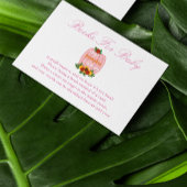 Kleine pompoenboeken voor Baby shower voor Baby Informatiekaartje