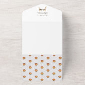 Kleine pompoenboog minimaal neutraal Baby shower All In One Uitnodiging (Buitenkant)