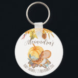 Kleine pompoendinosaurusherfst baby shower sleutelhanger<br><div class="desc">Kleine pompoendinosaurus herfst baby shower,  gepersonaliseerde sleutelketen als dank je wel.</div>