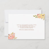 Kleine pompoenen Baby shower Bedankkaart (Achterkant)