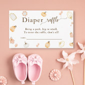 Kleine pompoenen Baby shower Diaper Raffle Informatiekaartje