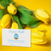 Kleine pompoenen Baby shower Diaper Raffle Informatiekaartje
