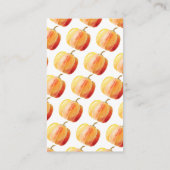 Kleine pompoenen Baby shower Diaper Raffle Informatiekaartje (Achterkant)