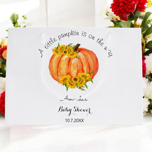 Kleine pompoenen Baby shower Groot Cadeauzakje