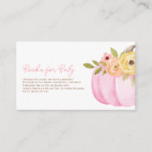 Kleine pompoenen Baby shower Informatiekaartje (Voorkant)