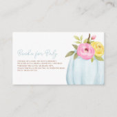 Kleine pompoenen Baby shower Informatiekaartje (Voorkant)