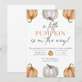 Kleine pompoenen Baby shower Kaart (Voorkant / Achterkant)