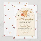 Kleine pompoenen Baby shower Kaart (Voorkant / Achterkant)