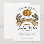 Kleine pompoenen Baby shower Kaart (Voorkant / Achterkant)