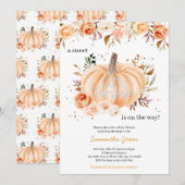 Kleine pompoenen Baby shower Kaart (Voorkant / Achterkant)