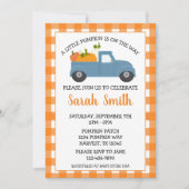 Kleine pompoenen Baby shower Kaart (Voorkant)