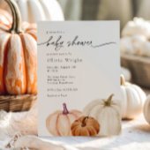 Kleine pompoenen Baby shower Kaart