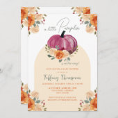 Kleine pompoenen Baby shower Kaart (Voorkant / Achterkant)