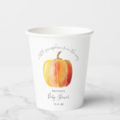 Kleine pompoenen Baby shower Papieren Bekers (Voorkant)