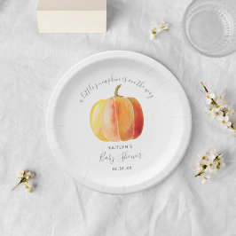 Kleine pompoenen Baby shower Papieren Bordje