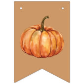 Kleine pompoenen Baby shower Vlaggetjes (Eerste vlag)