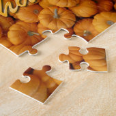 Kleine pompoenen Happy Thanksgiving Legpuzzel (Zijkant)
