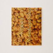 Kleine pompoenen Happy Thanksgiving Legpuzzel (Verticaal)
