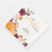 Kleine pompoenen herfst baby shower servet (Hoek)