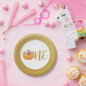 Kleine pompoenen Herfst Papieren Borden Bordje (Feest)