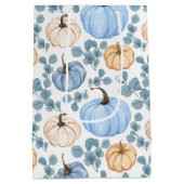 Kleine pompoenen verjaardag medium geschenk tas medium cadeauzakje (Achterkant)