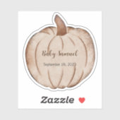 Kleine pompoenetiketten, elke naam, Baby Sticker (Vel)