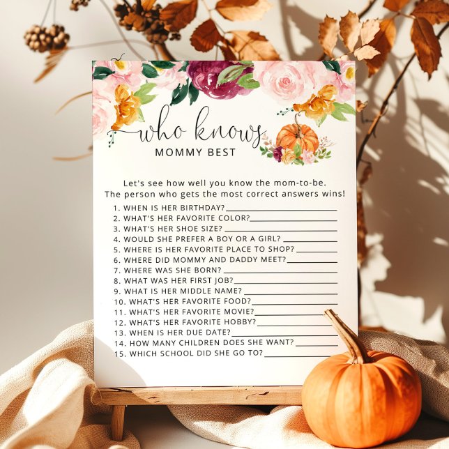 Kleine pompoenfloral die het beste bij mama weet (Creator heeft geüpload)