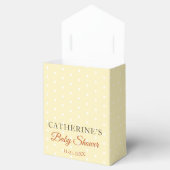 Kleine pompoengeel rustiek land Baby shower Bedankdoosjes (Geopend)