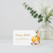 kleine pompoengoud en luidop informatiekaartje (Staand voorkant)