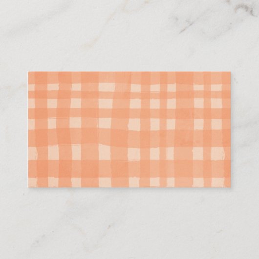 Kleine pompoenHerfst Baby shower Diaper Raffle Informatiekaartje (Achterkant)