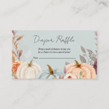 Kleine pompoenHerfst Diaper Raffle Baby shower